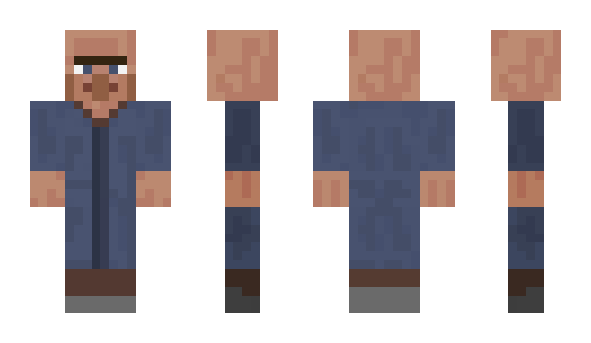 BlueVillager Minecraft Skin