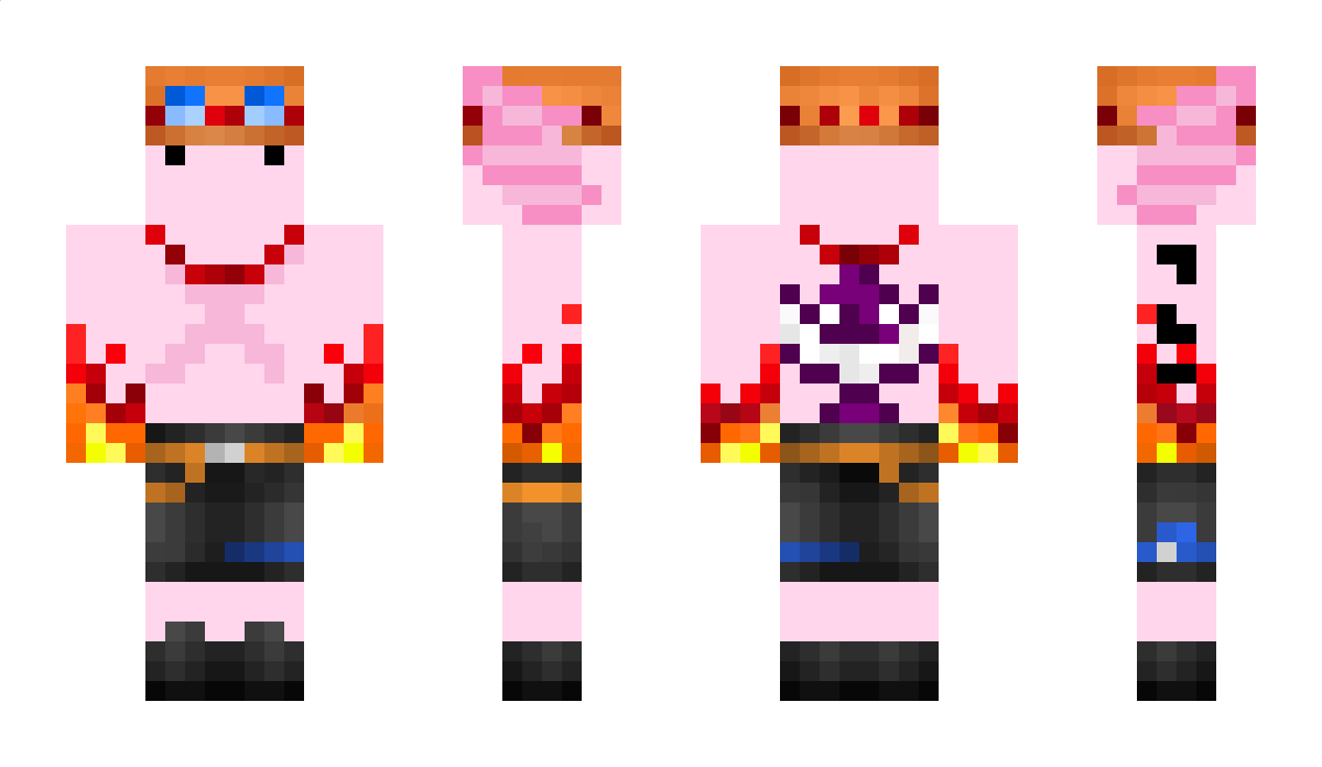 BotoCorDeRosa Minecraft Skin