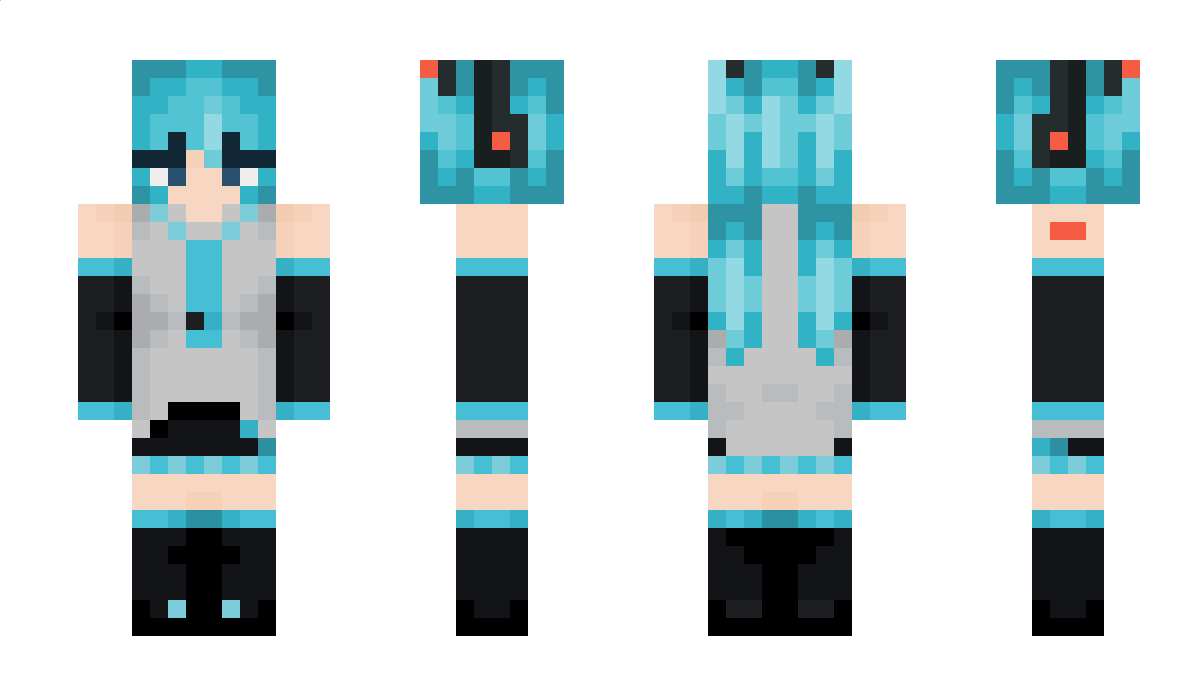 HatsuneMiku_FR Minecraft Skin