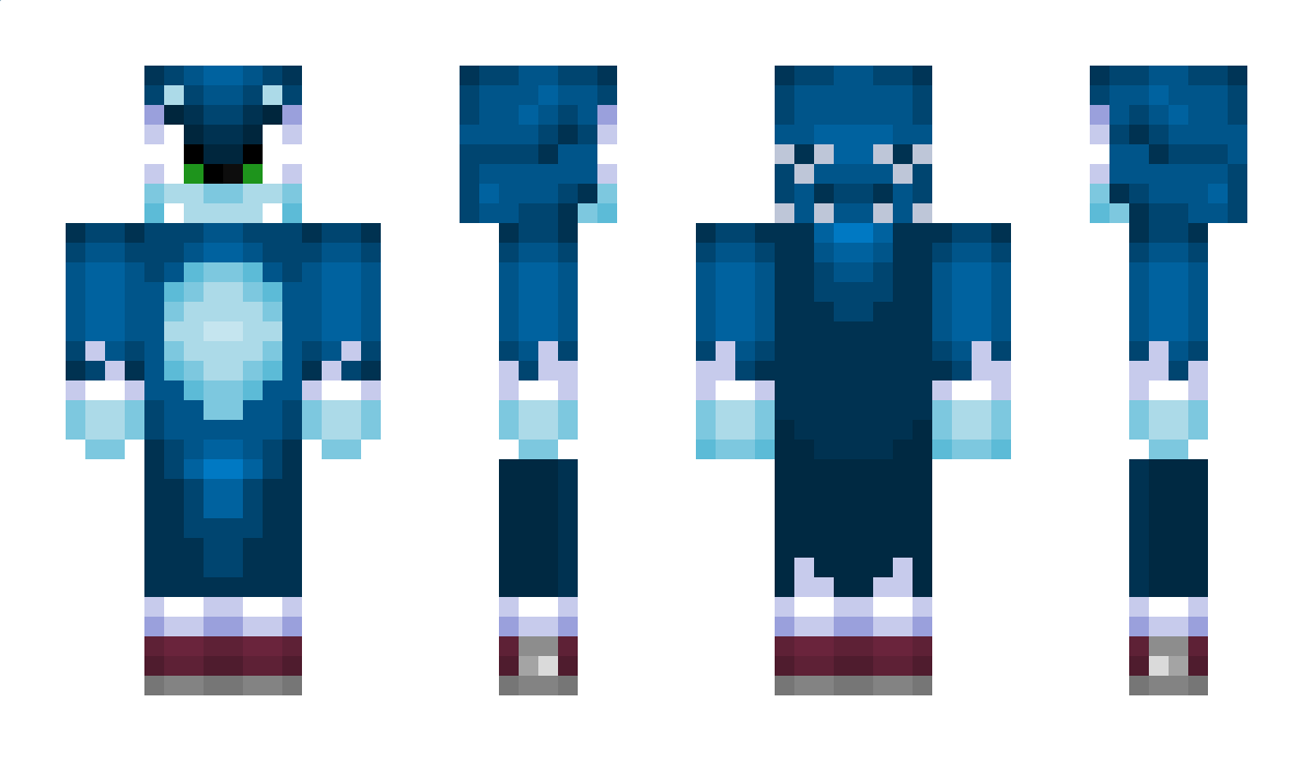 SonicDaWherehog Minecraft Skin