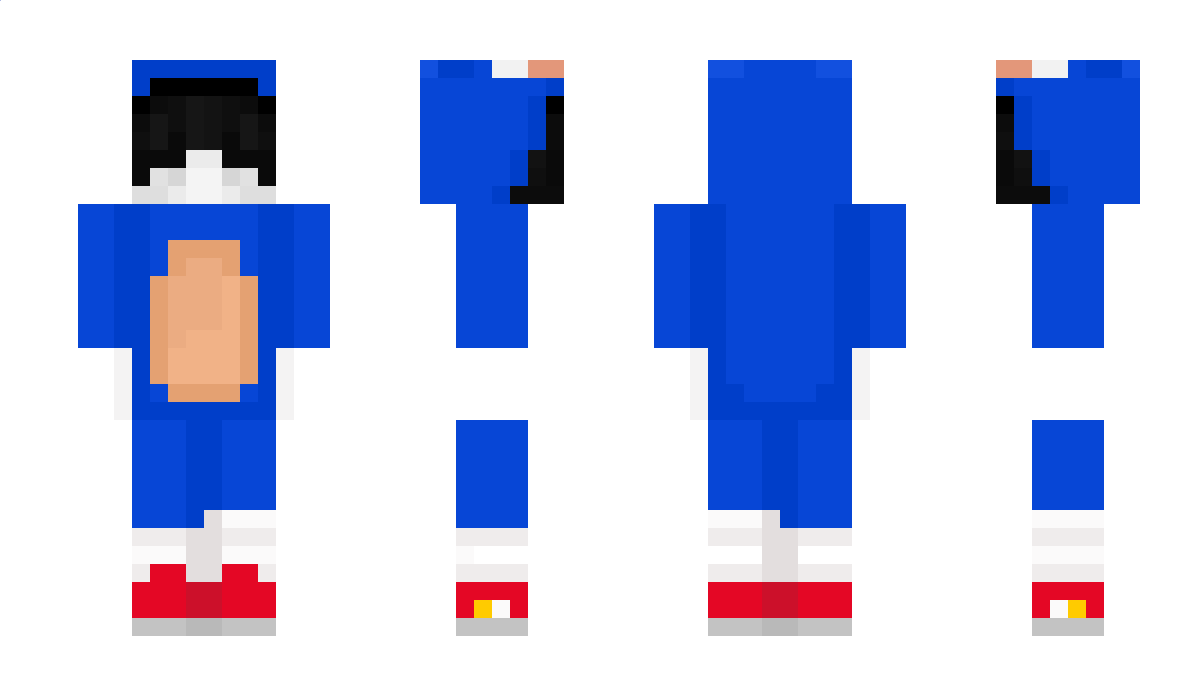 SonictheHedgehog Minecraft Skin