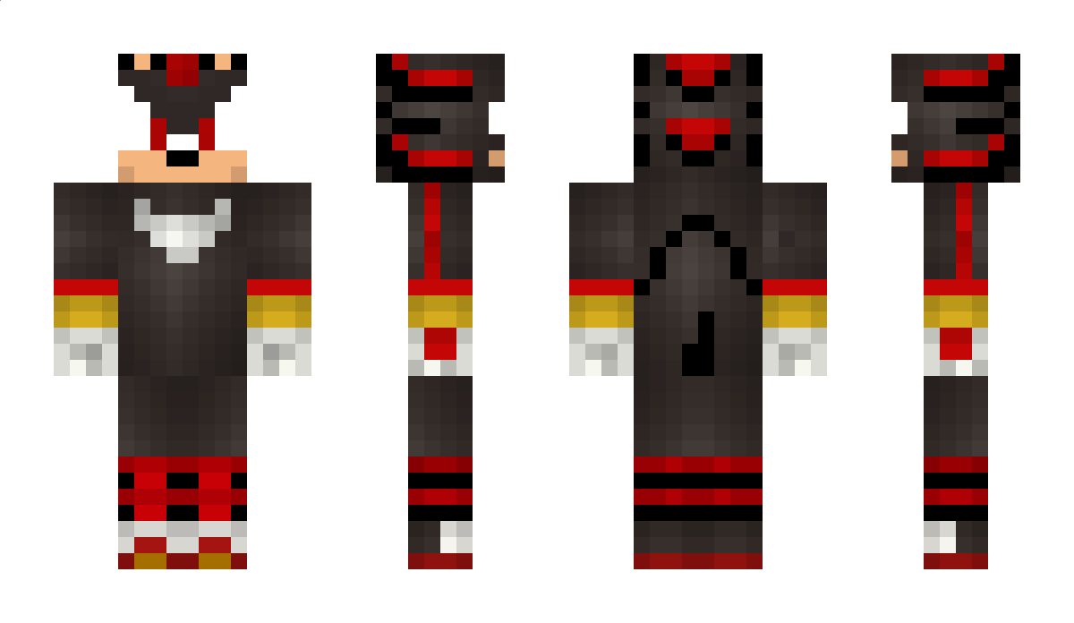 shadowhedgehog Minecraft Skin