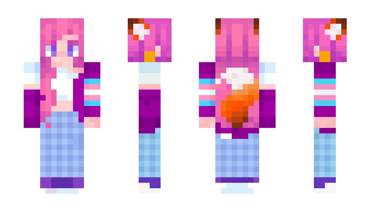 TransFox Minecraft Skin