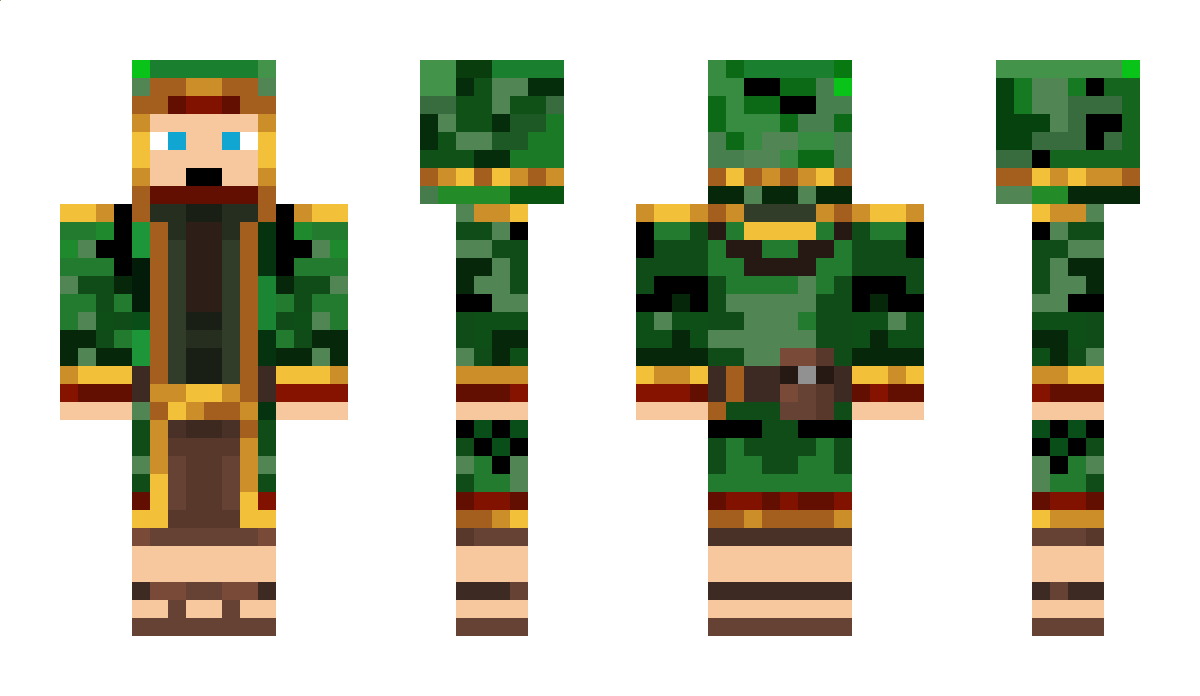 BraidedAssHairs Minecraft Skin