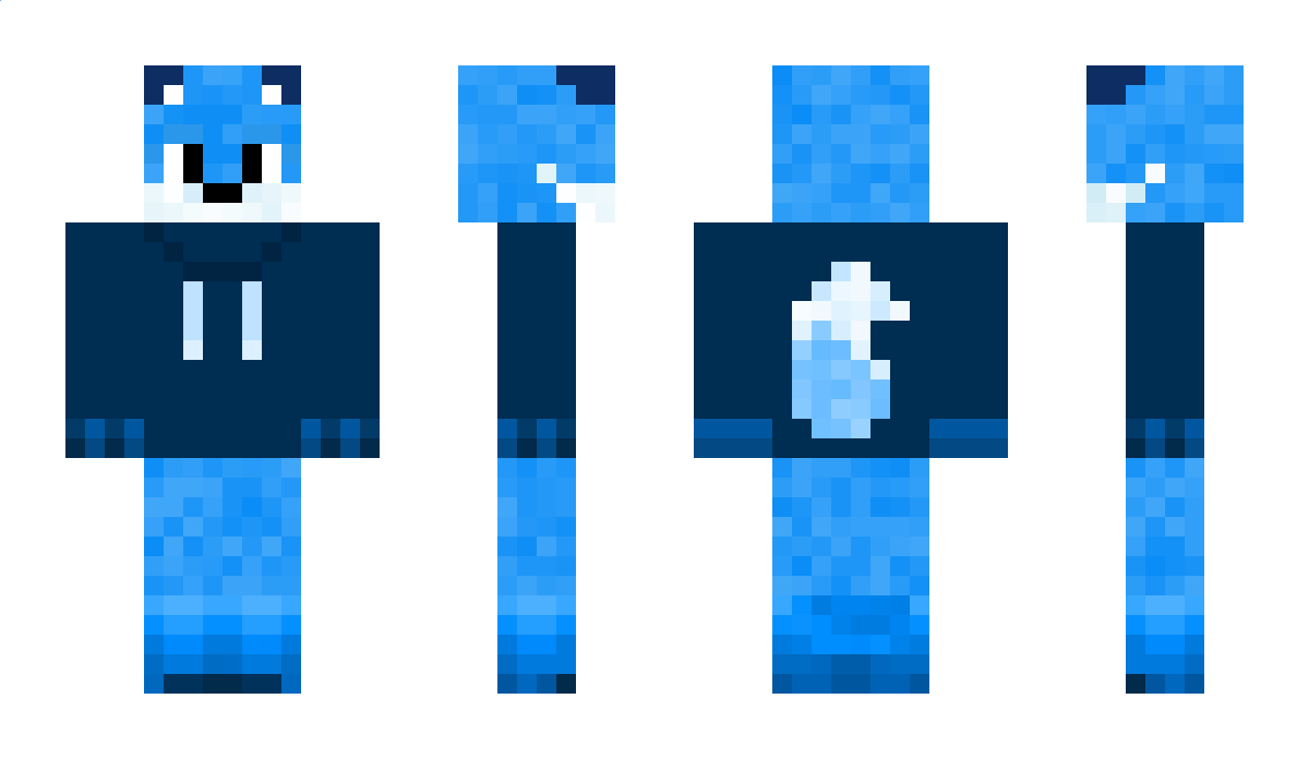 BlueFurryFox Minecraft Skin