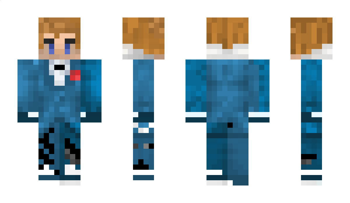 Verblauter Minecraft Skin