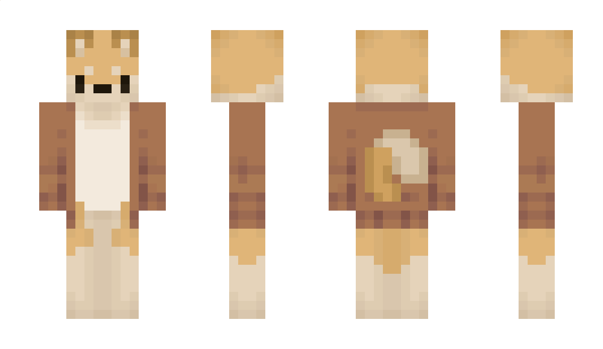 AquaFoxTail Minecraft Skin