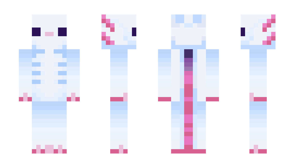 WhiteAxolotl Minecraft Skin