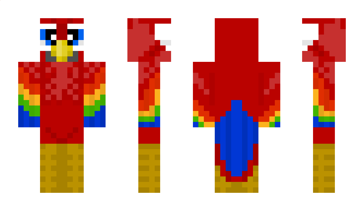 MHF_Parrot Minecraft Skin