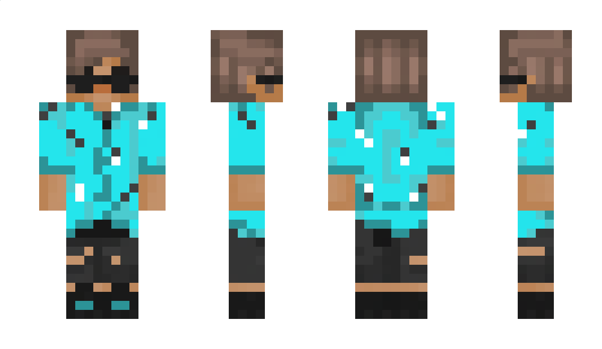 blue1V1 Minecraft Skin