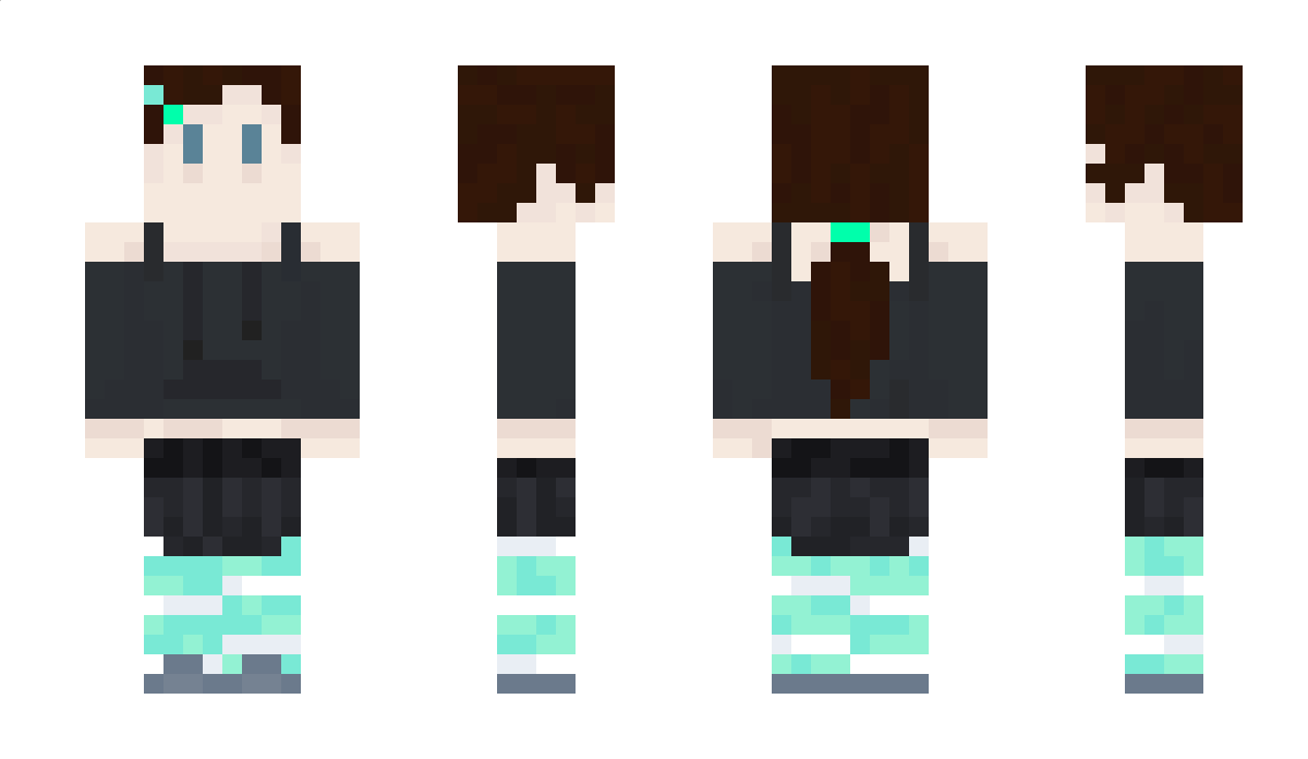 00ffaa Minecraft Skin