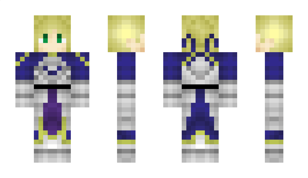 ArtoriaSaber Minecraft Skin