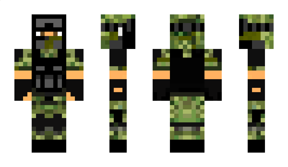 blackV Minecraft Skin