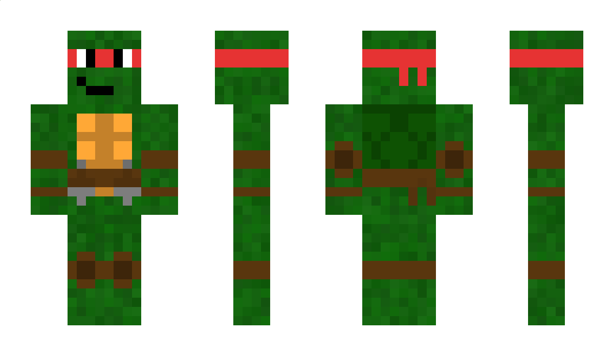 RedNinjaTurtle Minecraft Skin