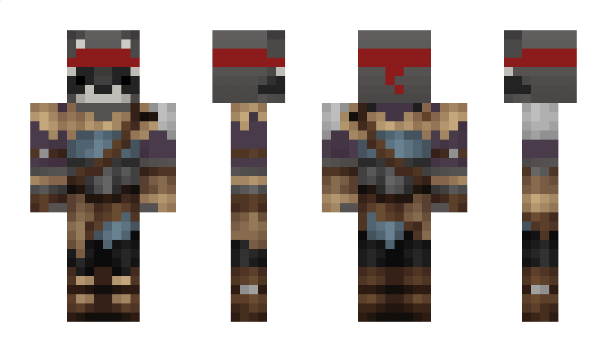 Waschbarr Minecraft Skin