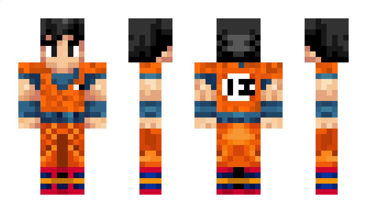 ssj6goku Minecraft Skin