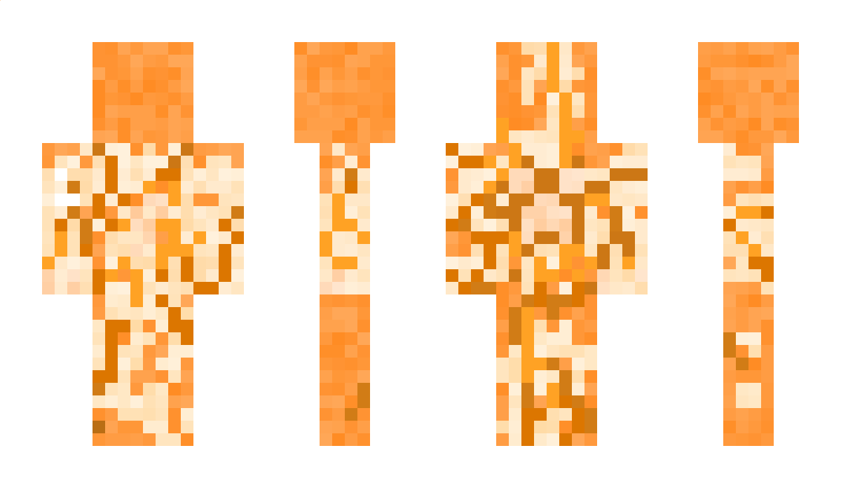 FracturedOrange Minecraft Skin