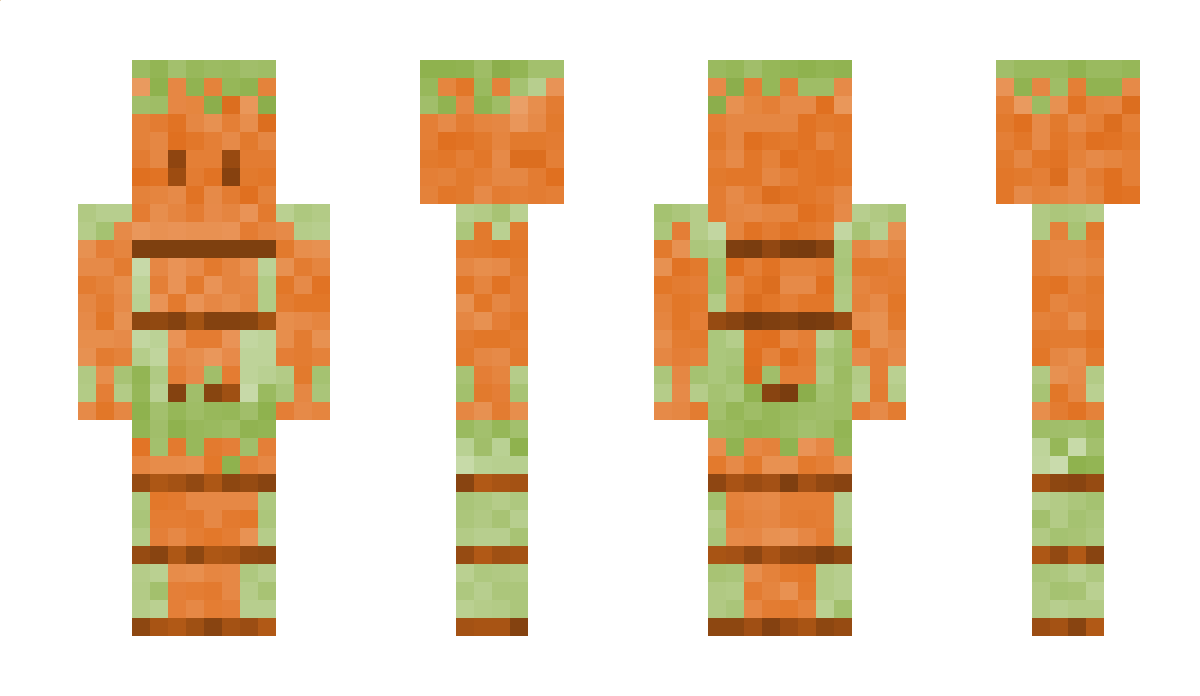 Carrotified Minecraft Skin