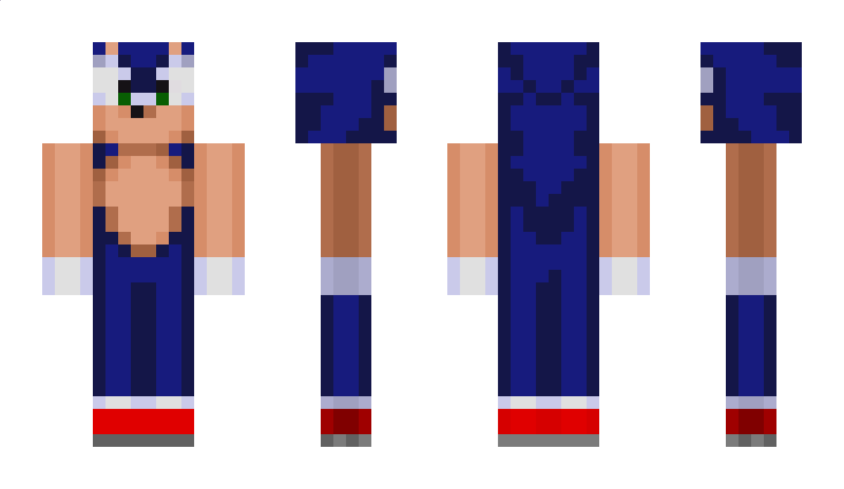 SonicX Minecraft Skin