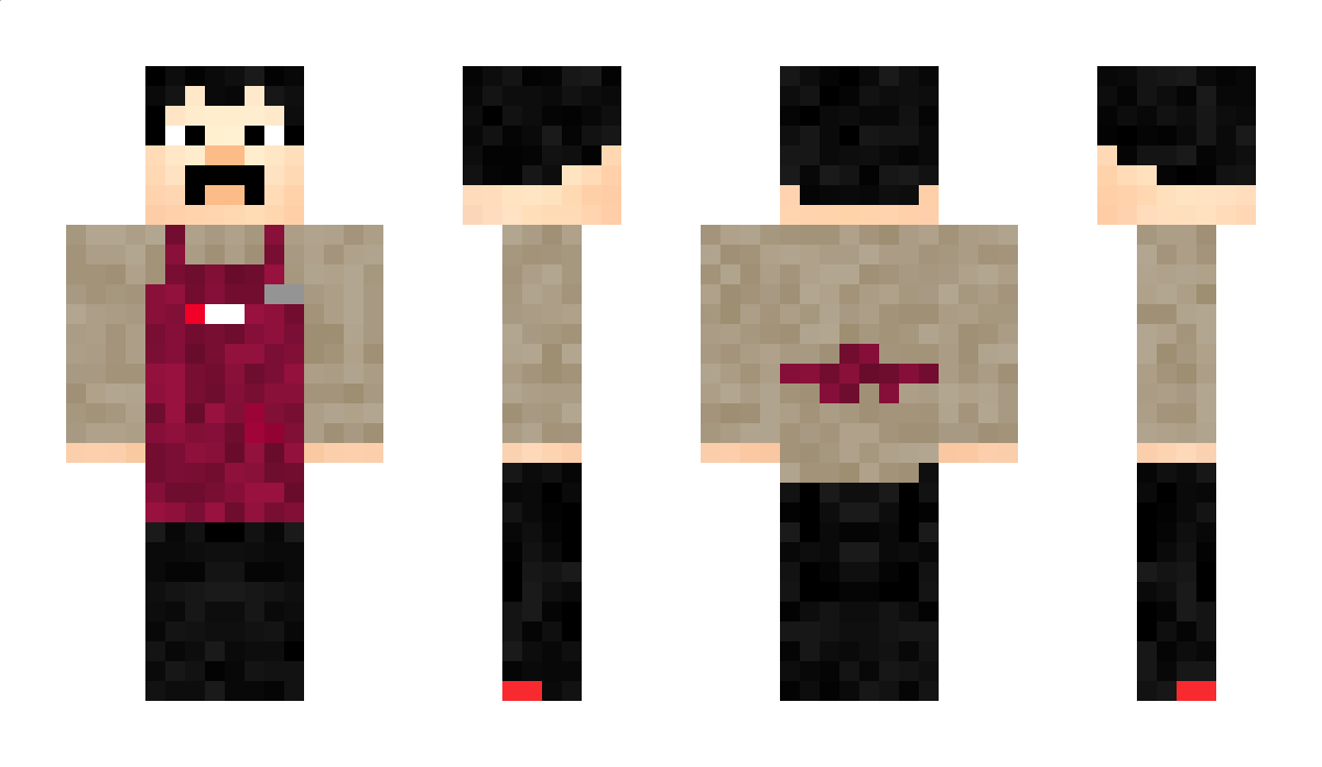 MiddlePart Minecraft Skin