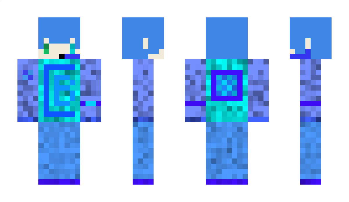 BlueGlassBlock Minecraft Skin