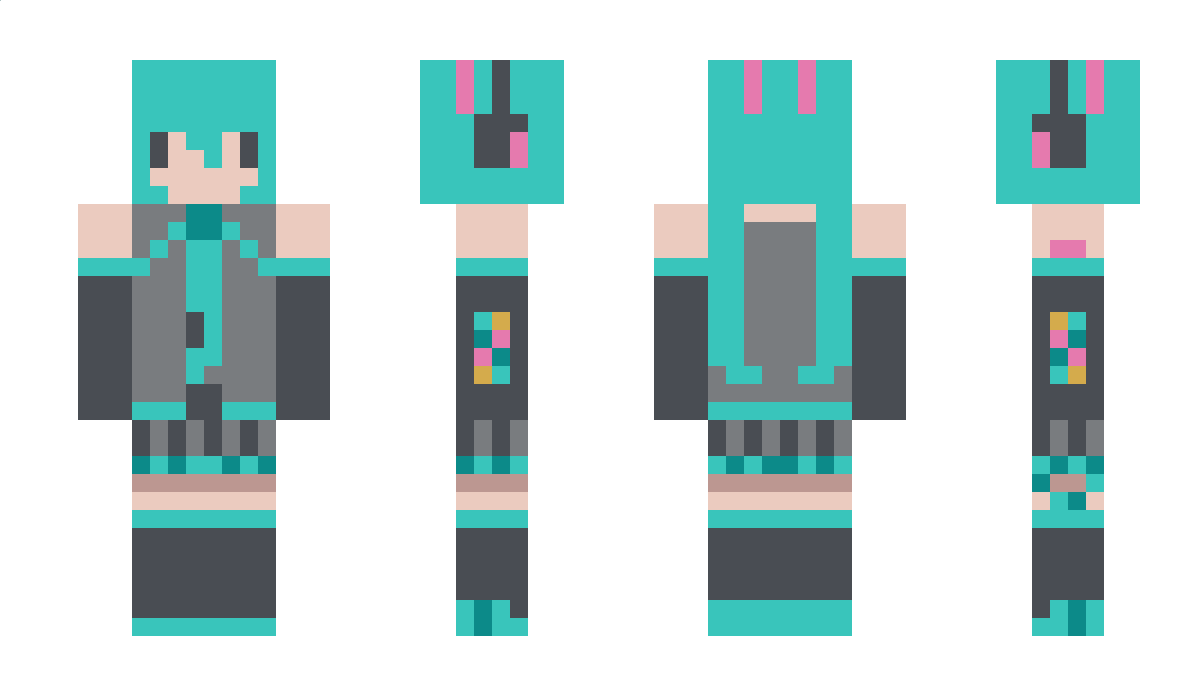 HatsuneMiku_ Minecraft Skin