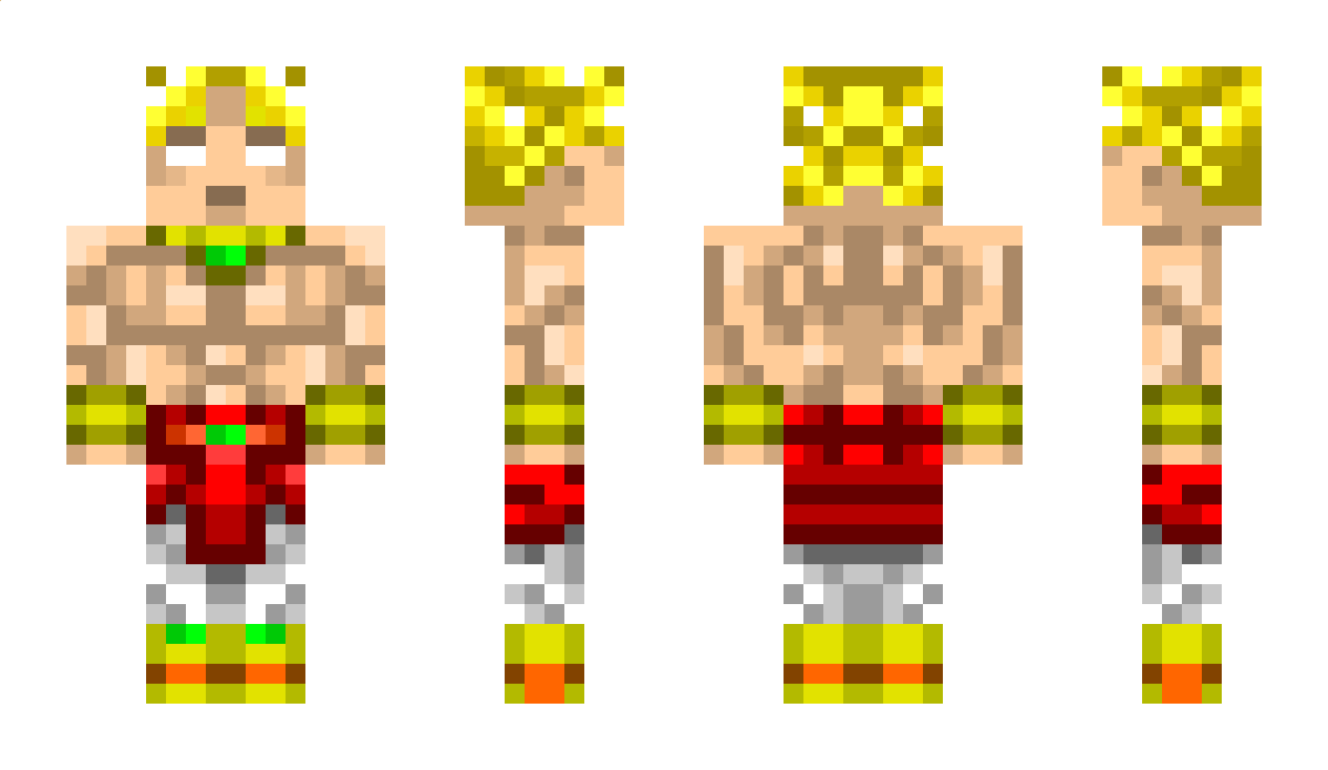 Broly Minecraft Skin