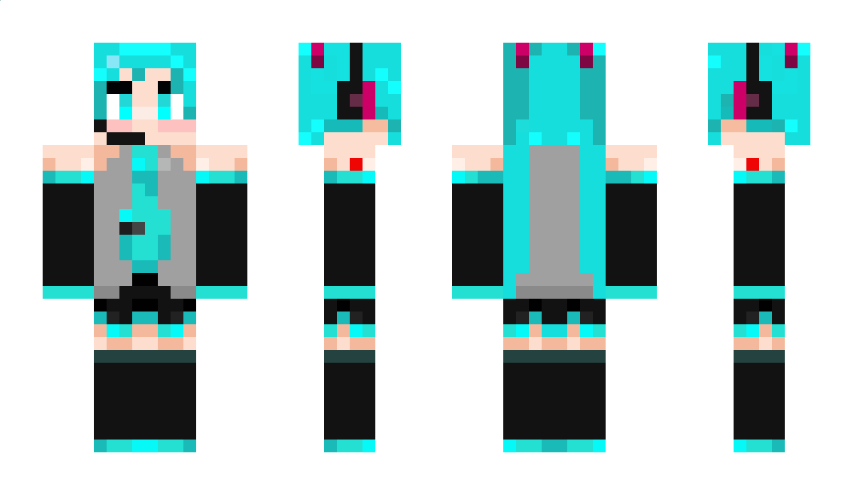 mikugamer Minecraft Skin