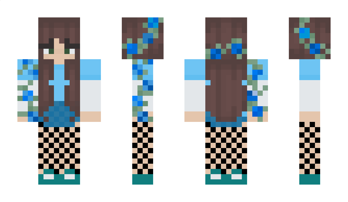 BlueBelle Minecraft Skin