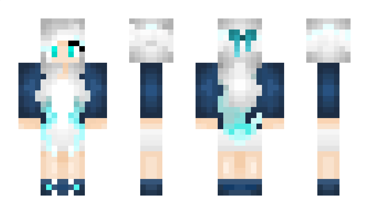 SilverArcticFox Minecraft Skin