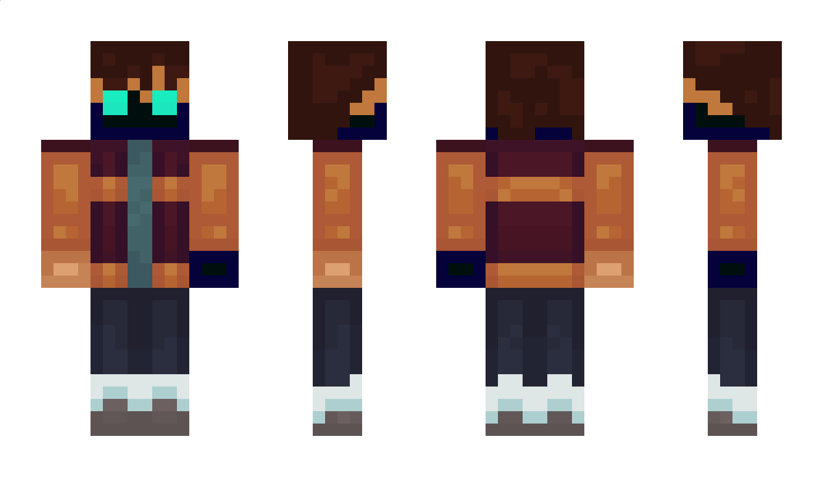 JustAGl1tchyGuy Minecraft Skin