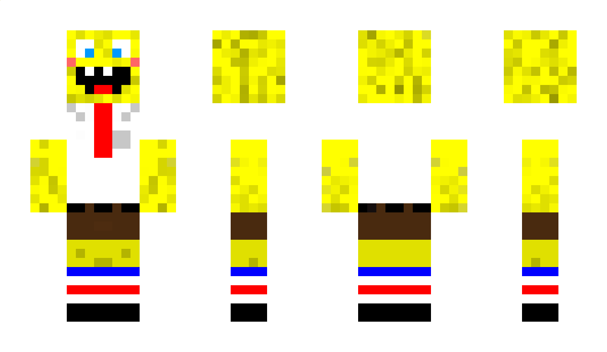 _SpongeBob Minecraft Skin