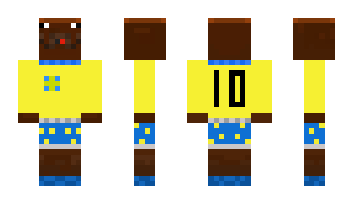 Halvnaken Minecraft Skin