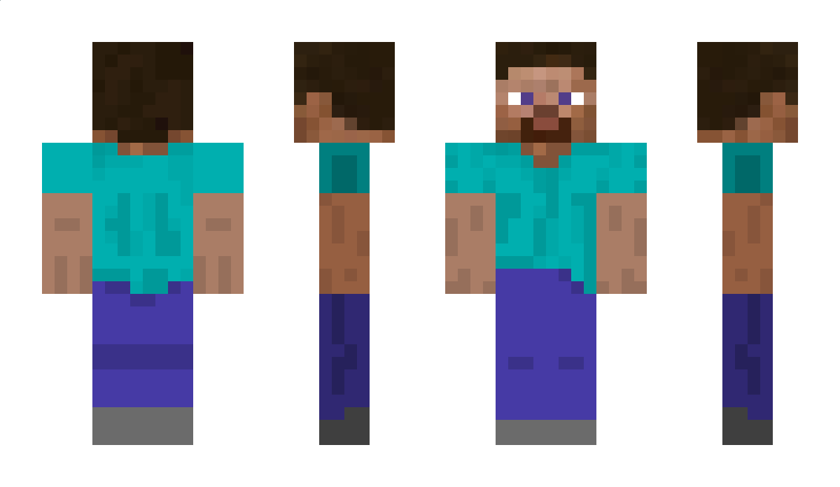 ReverseSteve Minecraft Skin