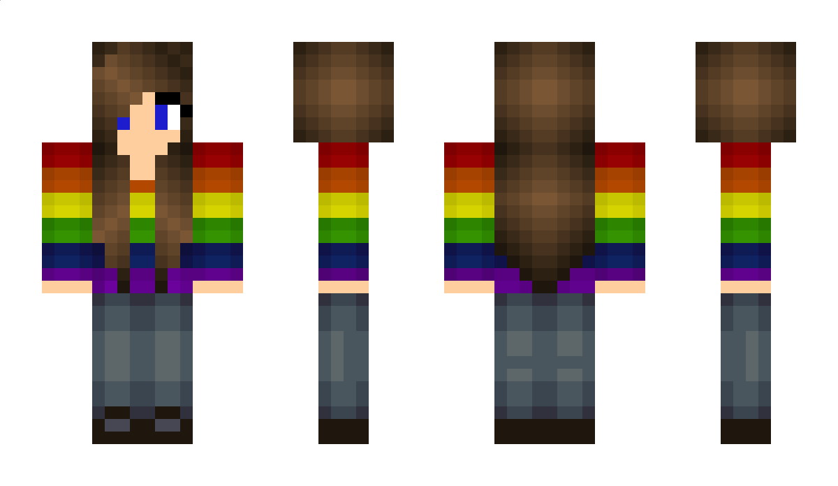 Regenbogen Minecraft Skin