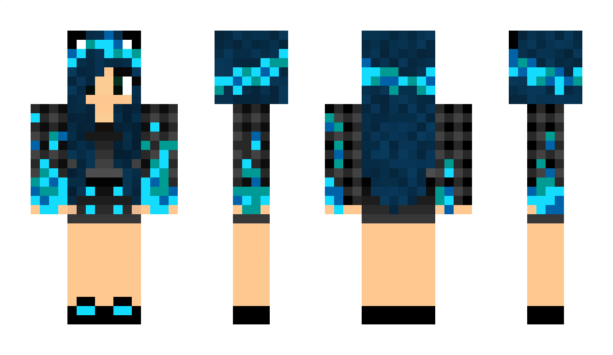 Aquawolf Minecraft Skin