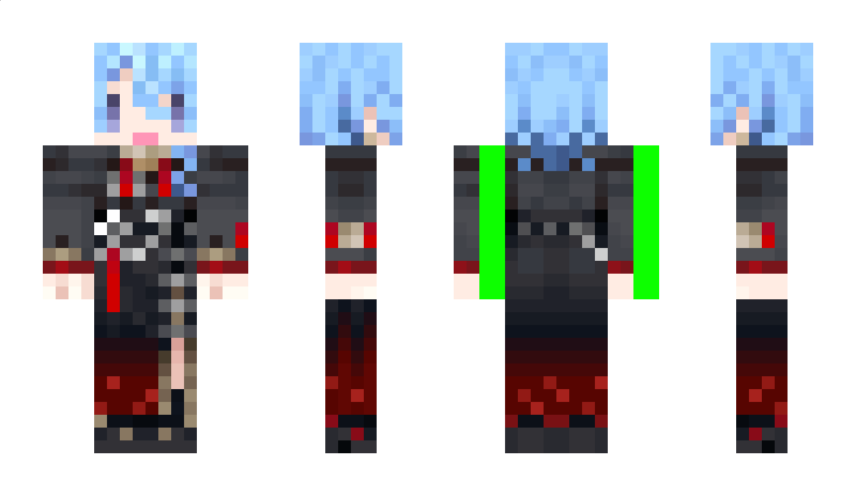 BlueDeathMage Minecraft Skin