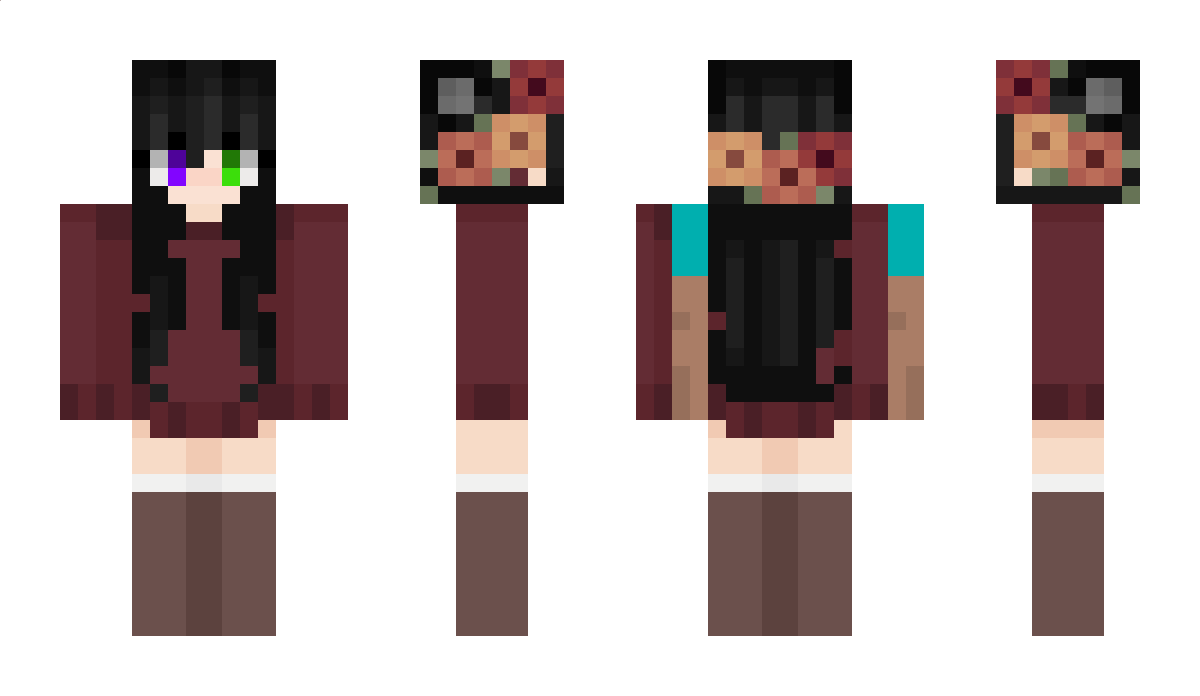 MatchaFoxVR Minecraft Skin