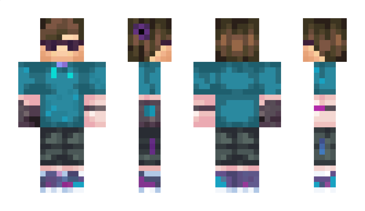 BluNinjaShark Minecraft Skin