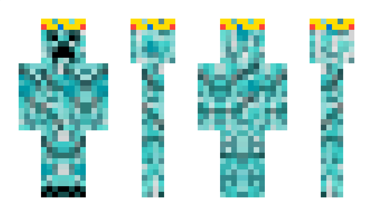 BlueCreeperKing Minecraft Skin