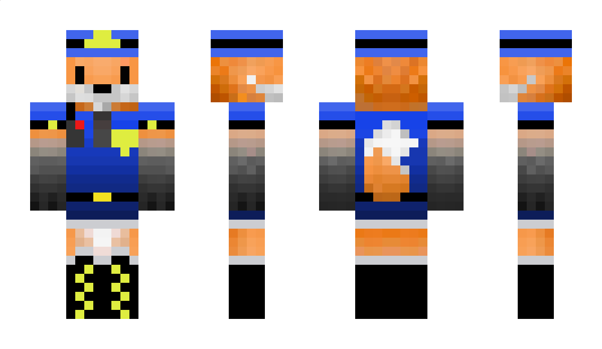 PoliceFox Minecraft Skin