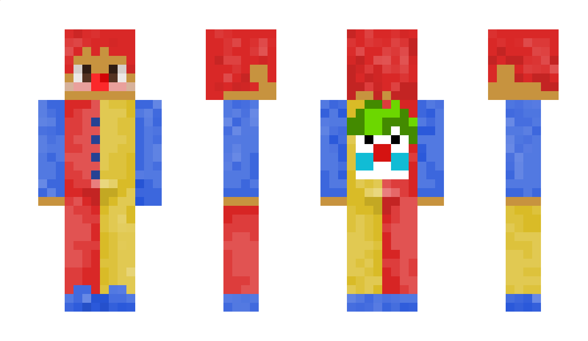 VeryBrownClown Minecraft Skin