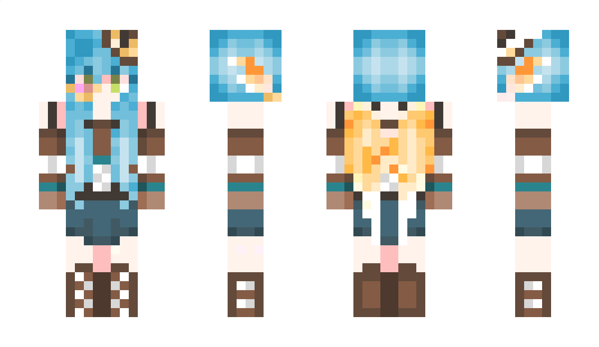 AquaSonar Minecraft Skin