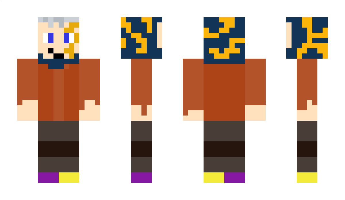 132SteveBob Minecraft Skin