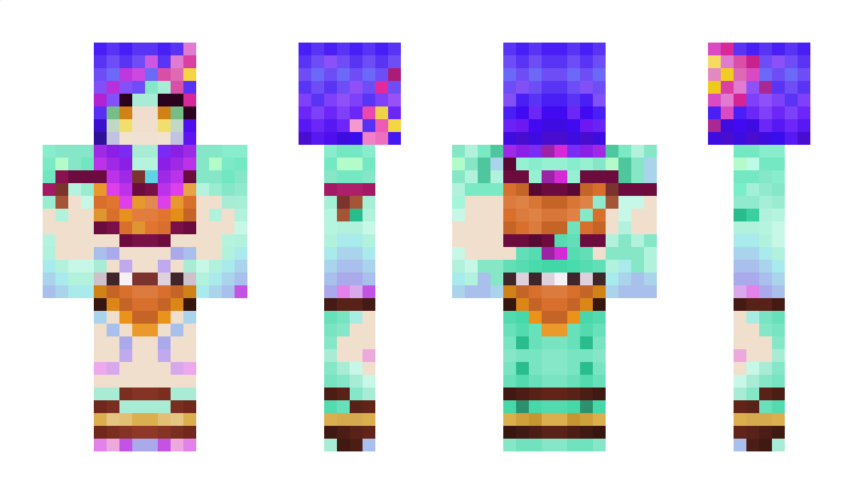 8000ff Minecraft Skin