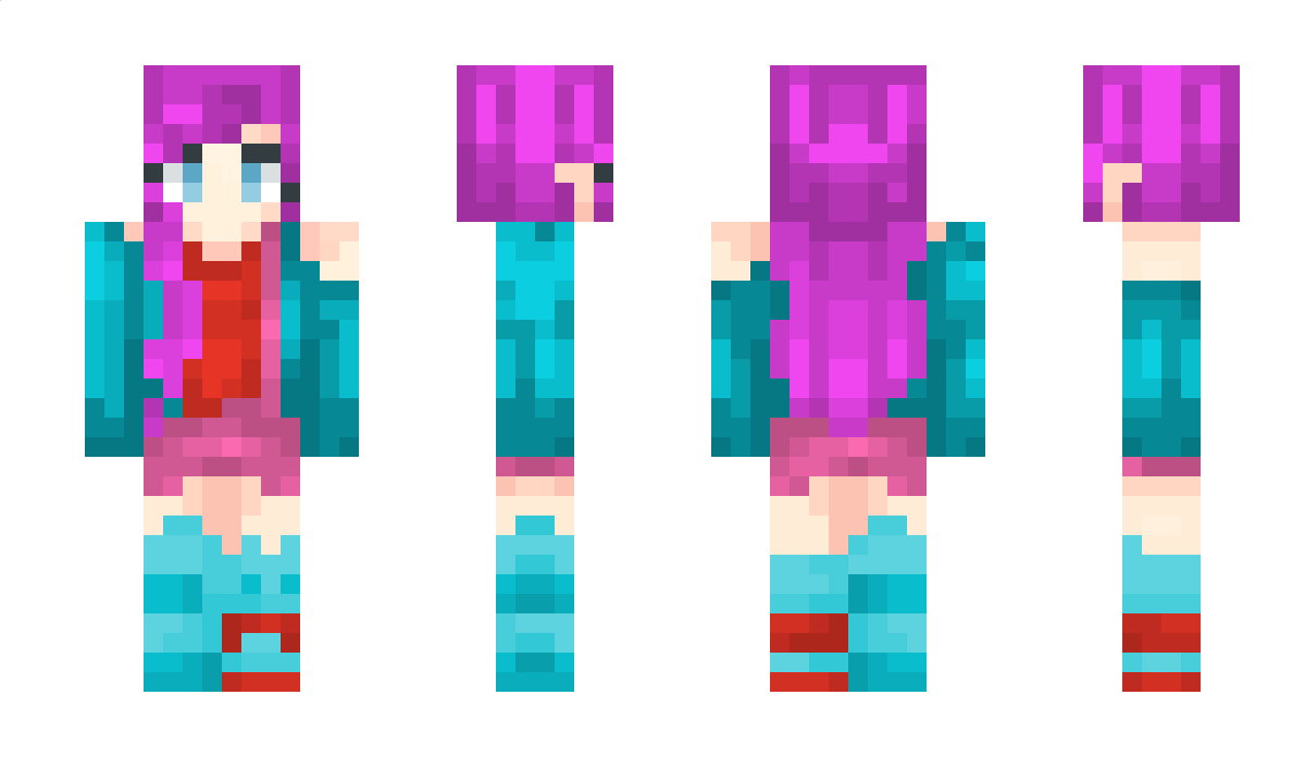 azulred Minecraft Skin