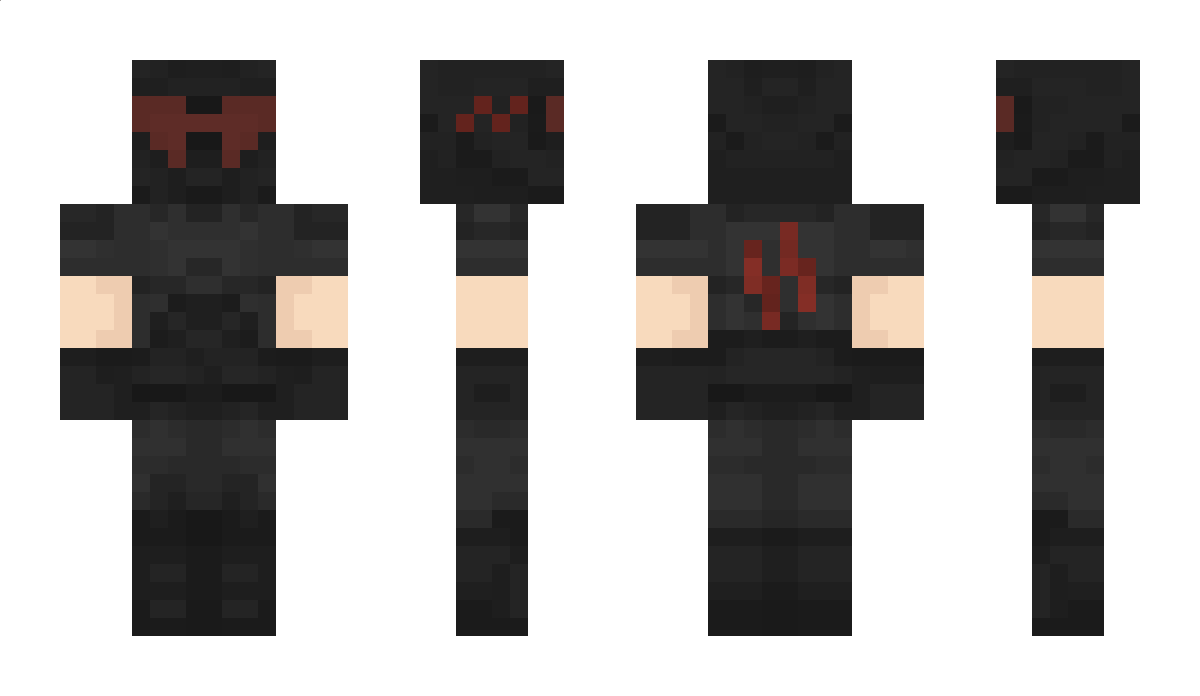 1m_Black Minecraft Skin