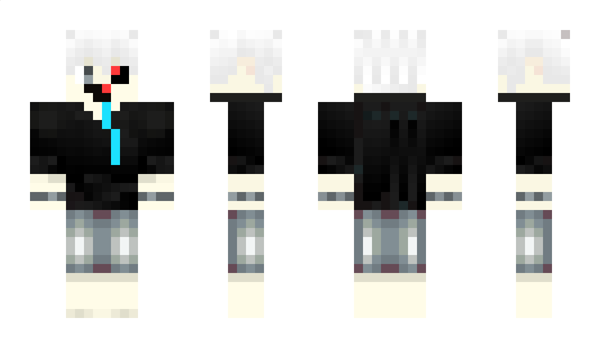 Kaneki12 Minecraft Skin