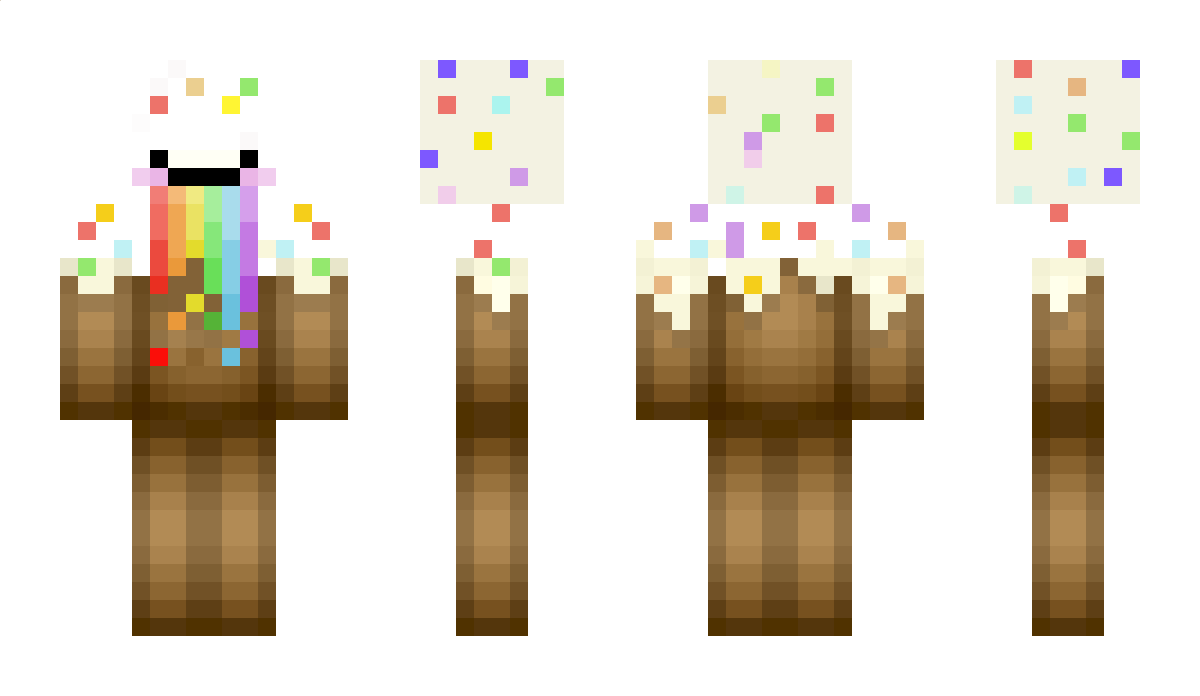 RainbowCake Minecraft Skin