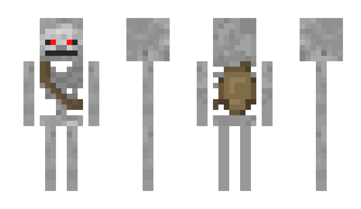 SkeletonSteve Minecraft Skin